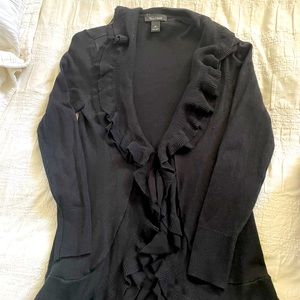 White House Black Market Silk Cardigan